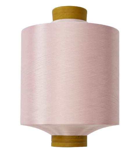 How is nylon elastic yarn incorporated into products like stretch fabrics, waistbands, or cuffs?